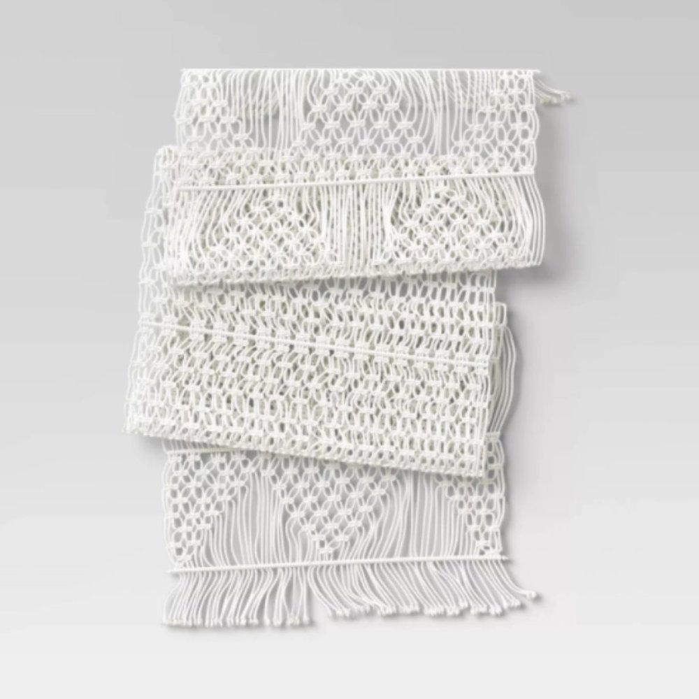 Opalhouse Macrame Table Runner